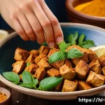 Home 18 레바논식 바베큐 그릴레드 미트 - **Aromatic Lebanese Spice Infusion and Marination.**
A close-up, vibrant image showcasing an arr...